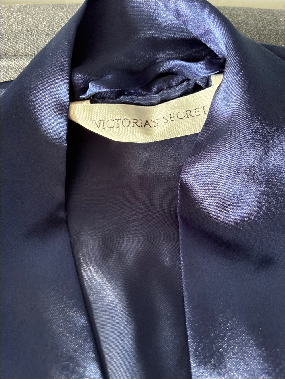 Victoria's Secret Navy Satin Robe